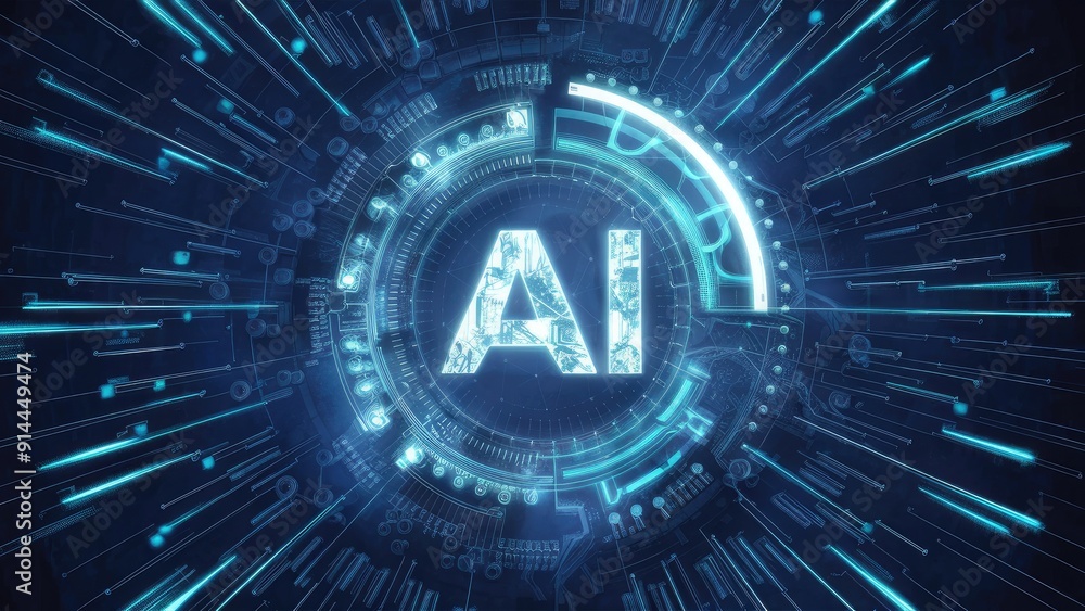 Poster harnessing the power of ai to boost workplace efficiency and foster innovation enabling businesses t