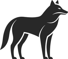 wolf head silhouette , wolf  vector silhouette 