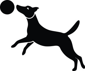 silhouette of a dog , Jack Russell Terrier Silhouette 
