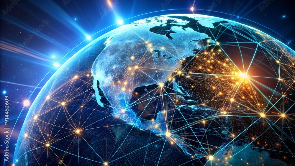 Poster earth's digital tapestry: a symphony of interconnected data generative ai