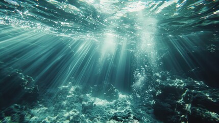 Bright Underwater Scene, Perfect Cinematic Shot with Good Vibes

