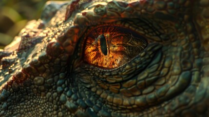 Fototapeta premium Close-Up of a Predator Dinosaur Eye
