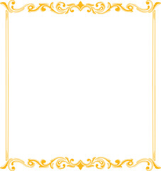 Ornament Wedding Floral Border Vintage