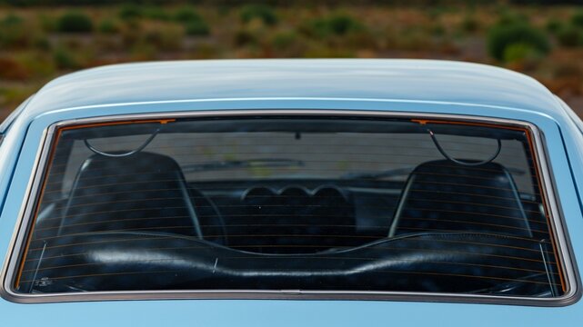 Fototapeta Rear window on a car