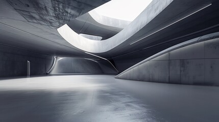 Abstract Concrete Architecture Interior