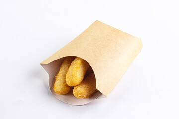 Breaded cheese sticks snack appetizer