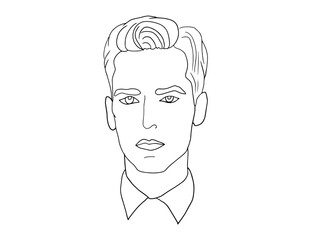 portrait of a man, masculine, elegance