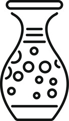 Ancient greek vase with traditional patterns, showing the craftsmanship of the time