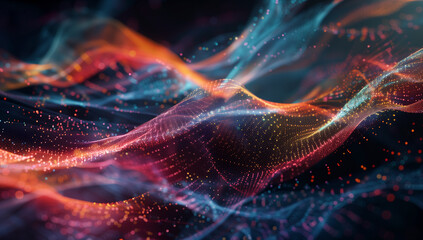 Fototapeta premium Ink Flow abstract design - liquid wallpaper, homepage, banner