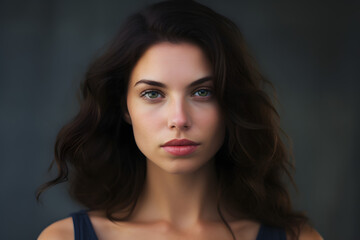 Naklejka premium female model over clear background