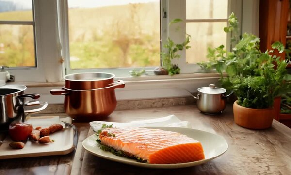 Delectable Salmon Presentation: Bon App&eacute;tit
