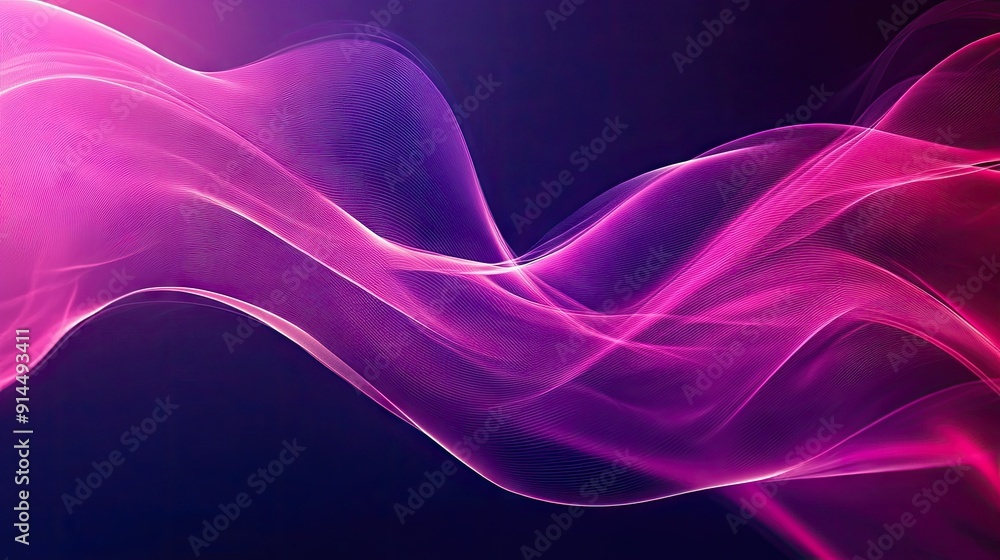 Poster abstract fluid background with minimal wavy lines and subtle color transitions, creating a clean and