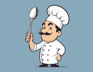 Chef holding a spoon