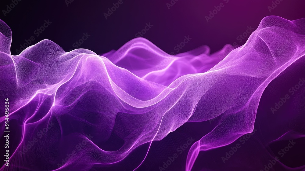 Poster abstract violet background with creative digital patterns, creating a bold and artistic design for v