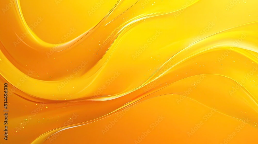 Poster abstract yellow gradient wave background with fluid design, ideal for creating compelling visuals fo