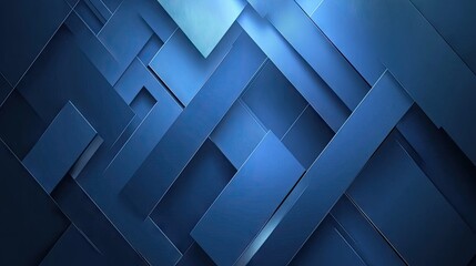 Fototapeta premium Blue abstract background featuring sleek geometric lines and gradient effects. Suitable for business and futuristic technology designs.