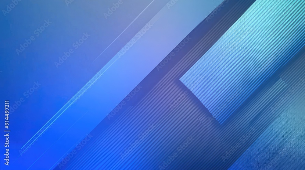 Aufkleber blue gradient background with a dynamic geometric lines pattern. ideal for business covers and futur