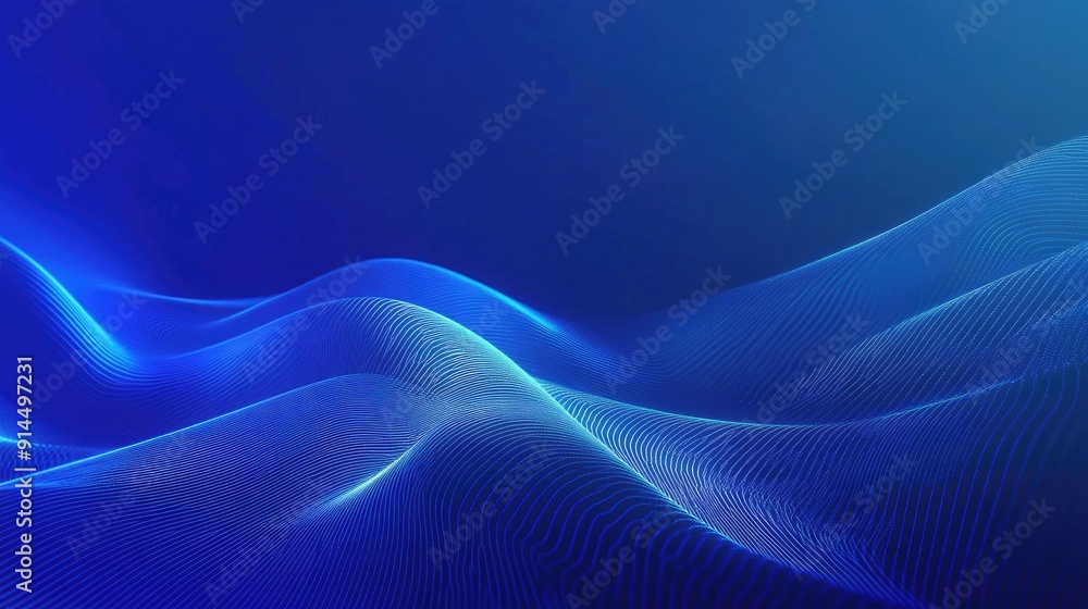 Aufkleber blue gradient background with a dynamic geometric lines pattern. ideal for business covers and futur