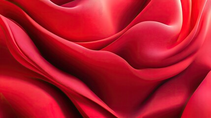 Obraz premium Bold red abstract design with smooth gradients, ideal for creating impactful gift cards, covers, or posters.