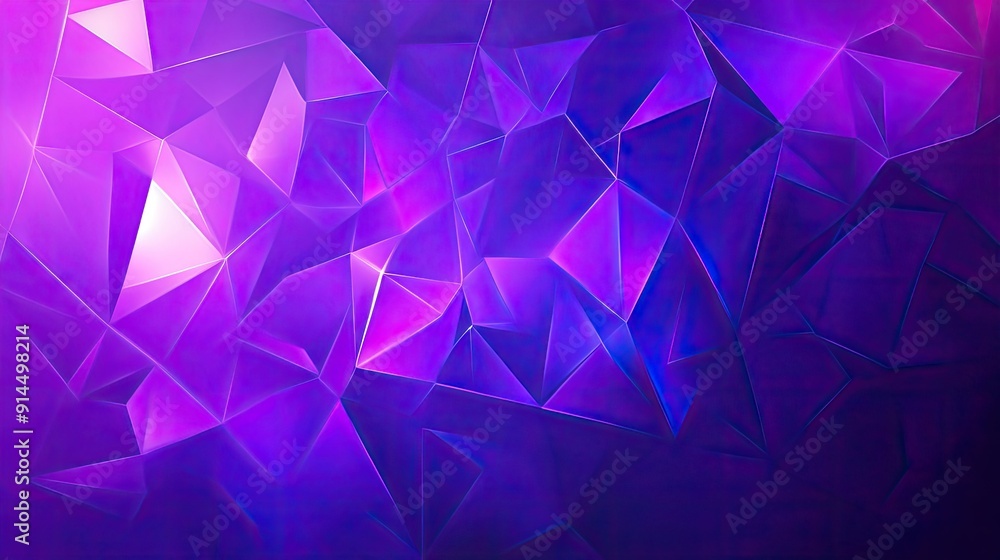 Poster bright violet abstract geometric background with triangular cells and polygon patterns, perfect for 