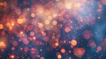 Fireworks with abstract bokeh. AI Generated