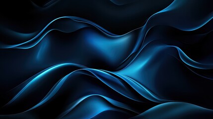Obraz premium Dark abstract background with glowing waves, creating a mysterious and captivating design. Perfect for modern and futuristic themes.