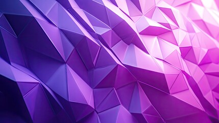Fototapeta premium Digital illustration of a vibrant violet geometric background with triangular cells and polygons, ideal for contemporary design applications.