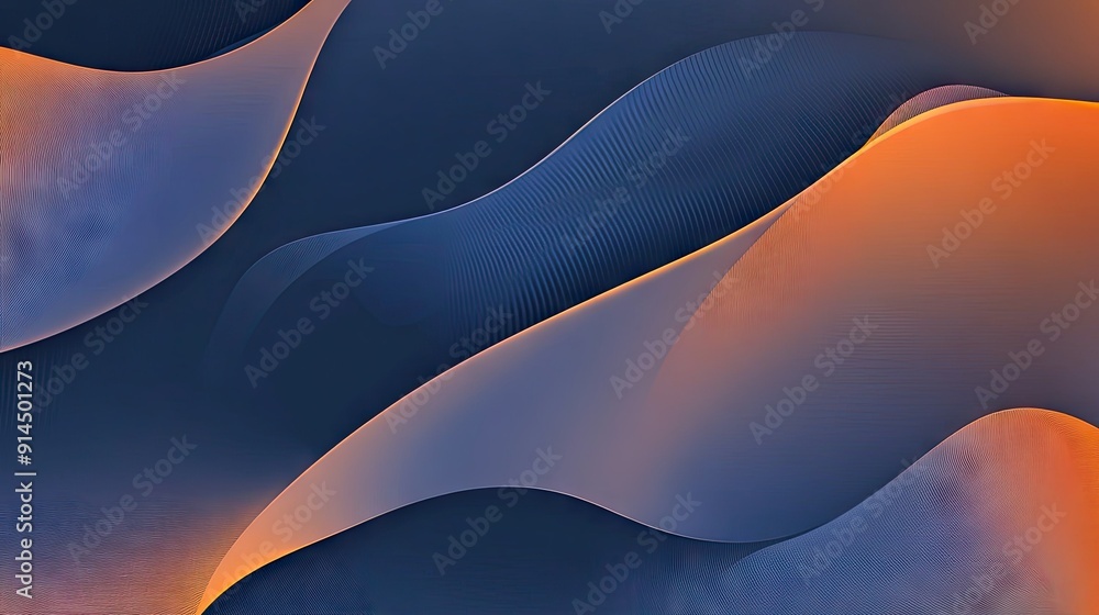 Poster elegant abstract vector background featuring wave gradient lines, creating a sleek and modern design