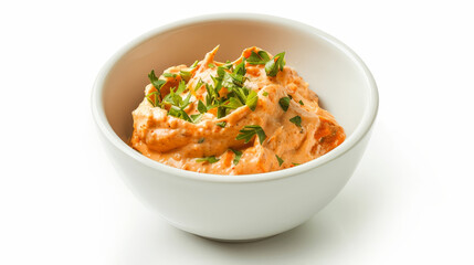 white bowl with chipotle aioli