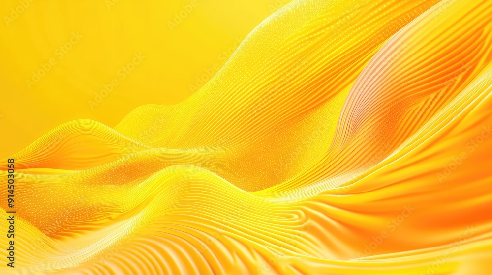 Aufkleber energetic yellow gradient wave design for an abstract background, ideal for creating vibrant and app