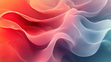 Fototapeta premium Gentle wavy fluid abstract background with minimalistic lines and gradients, perfect for modern and sophisticated visuals.