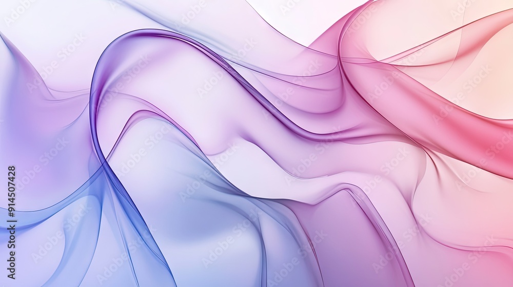 Poster minimal wavy fluid background with smooth, flowing gradients and elegant curves, ideal for modern de