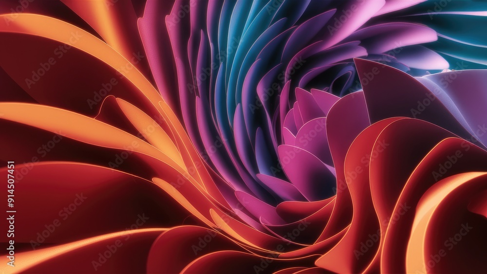 Poster macro photography of abstract oled monitor background closeup of vibrant color patterns