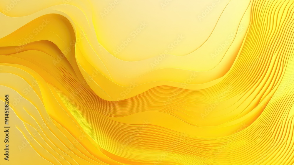 Poster modern abstract design with yellow gradient waves, perfect for creating engaging backgrounds for fly