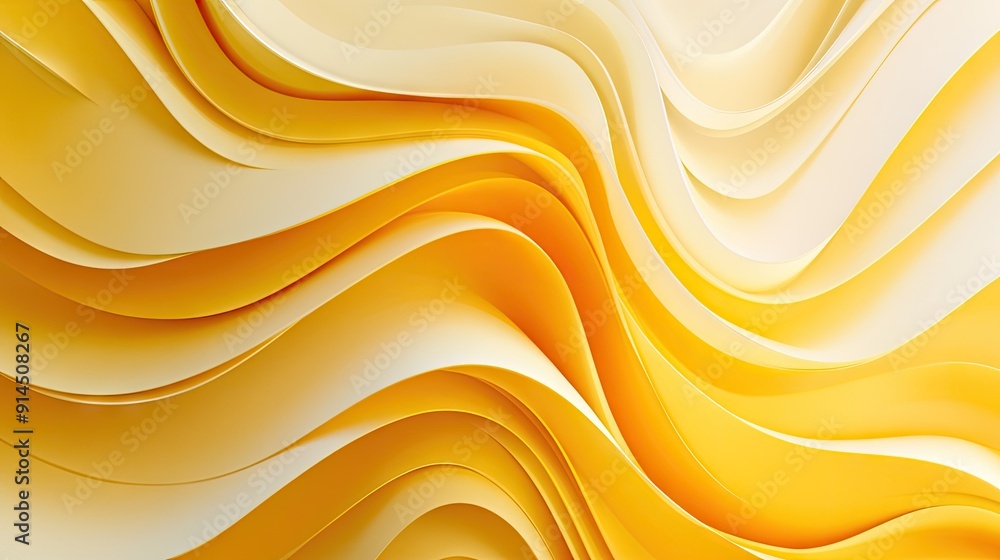 Aufkleber modern abstract design with yellow gradient waves, perfect for creating engaging backgrounds for fly