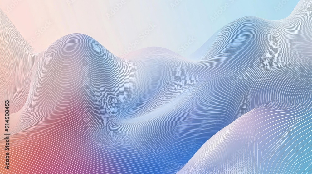 Aufkleber modern abstract vector background with gradient wave lines, perfect for clean and sophisticated grap