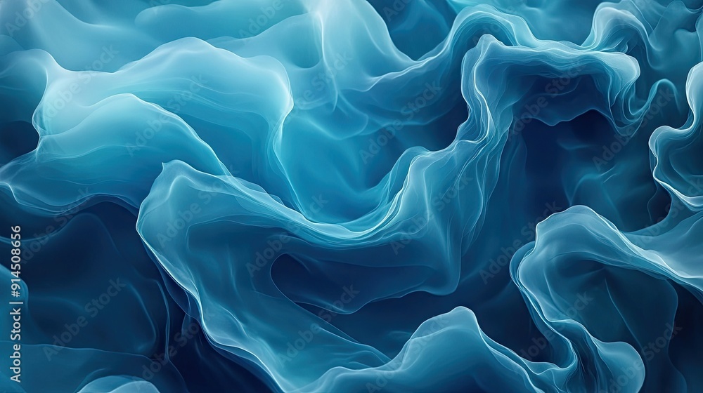 Poster modern blue abstract design with cyan and aqua tones, creating a neutral and elegant backdrop for we