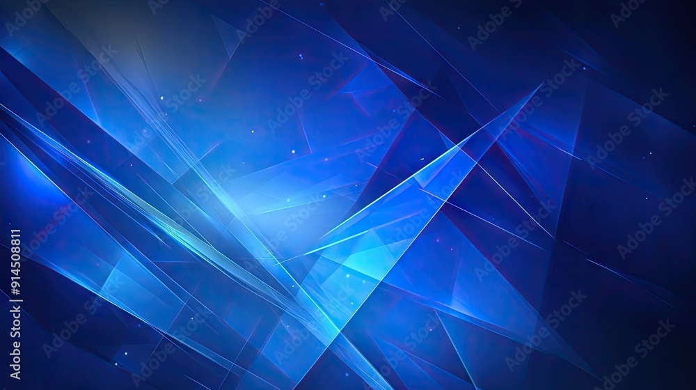 Poster modern shiny blue abstract background with intersecting geometric lines. perfect for business, techn