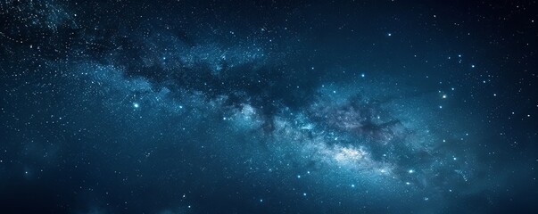 Night sky with the Milky Way, 4K hyperrealistic photo