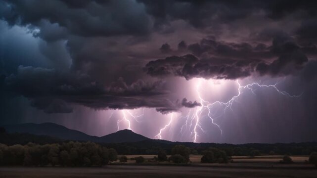 lightning in the black cloud
