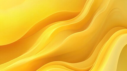Fototapeta premium Smooth yellow gradient waves create a fresh abstract background, perfect for stylish flyers, social media updates, and digital media projects.