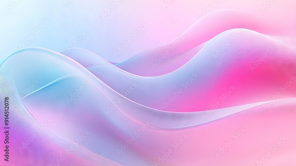 Poster soft, fluid abstract background with minimal wavy lines and smooth color transitions, perfect for sl