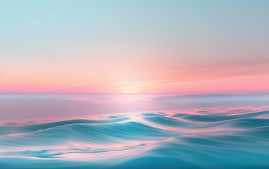 Obraz premium Gentle pastel blue and pink gradient with a smooth, calming transition. 32k, full ultra hd, high resolution