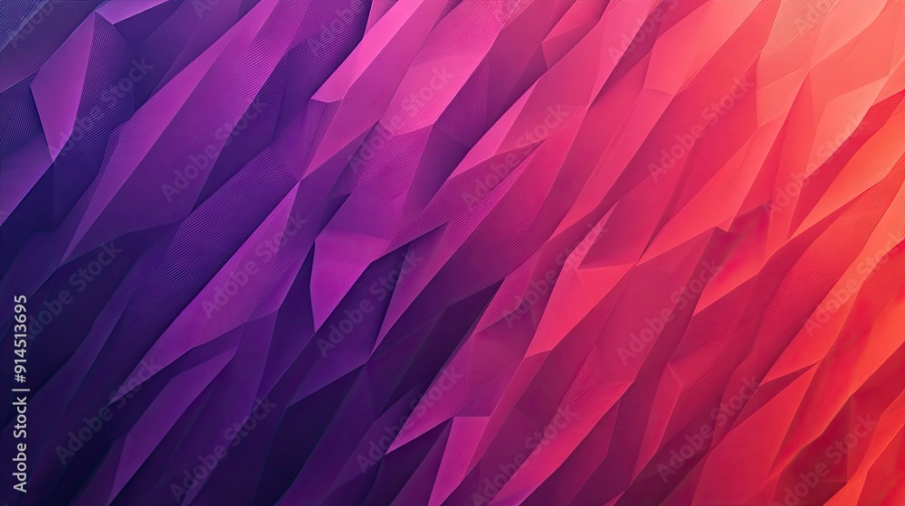 Poster vibrant red and purple gradient with geometric patterns, creating a striking abstract background.