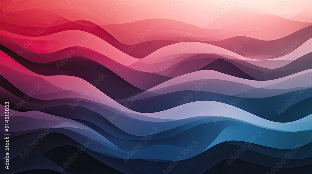Poster wave gradient lines in an abstract vector background, offering a dynamic and contemporary design ele