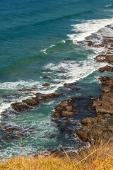 Scenic exposure along the Great Ocean Road with awesome natural formations, VIC, Australia