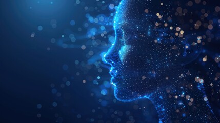 Digital Art of a Human Face