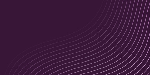 Abstract background with lines and waves. Medium banner size. Element for design. Vector background for brochure, booklet, flyer, poster. Purple and pink gradient