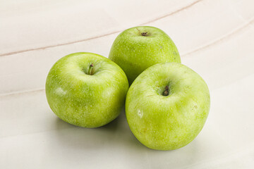 Sweet and juicy green apple