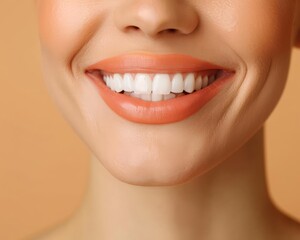 Closeup of a person s cheeks as they laugh